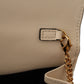 Versace Elegant White Nappa Leather Evening Shoulder Bag