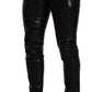 Dolce & Gabbana Elegant Black Logo Skinny Pants