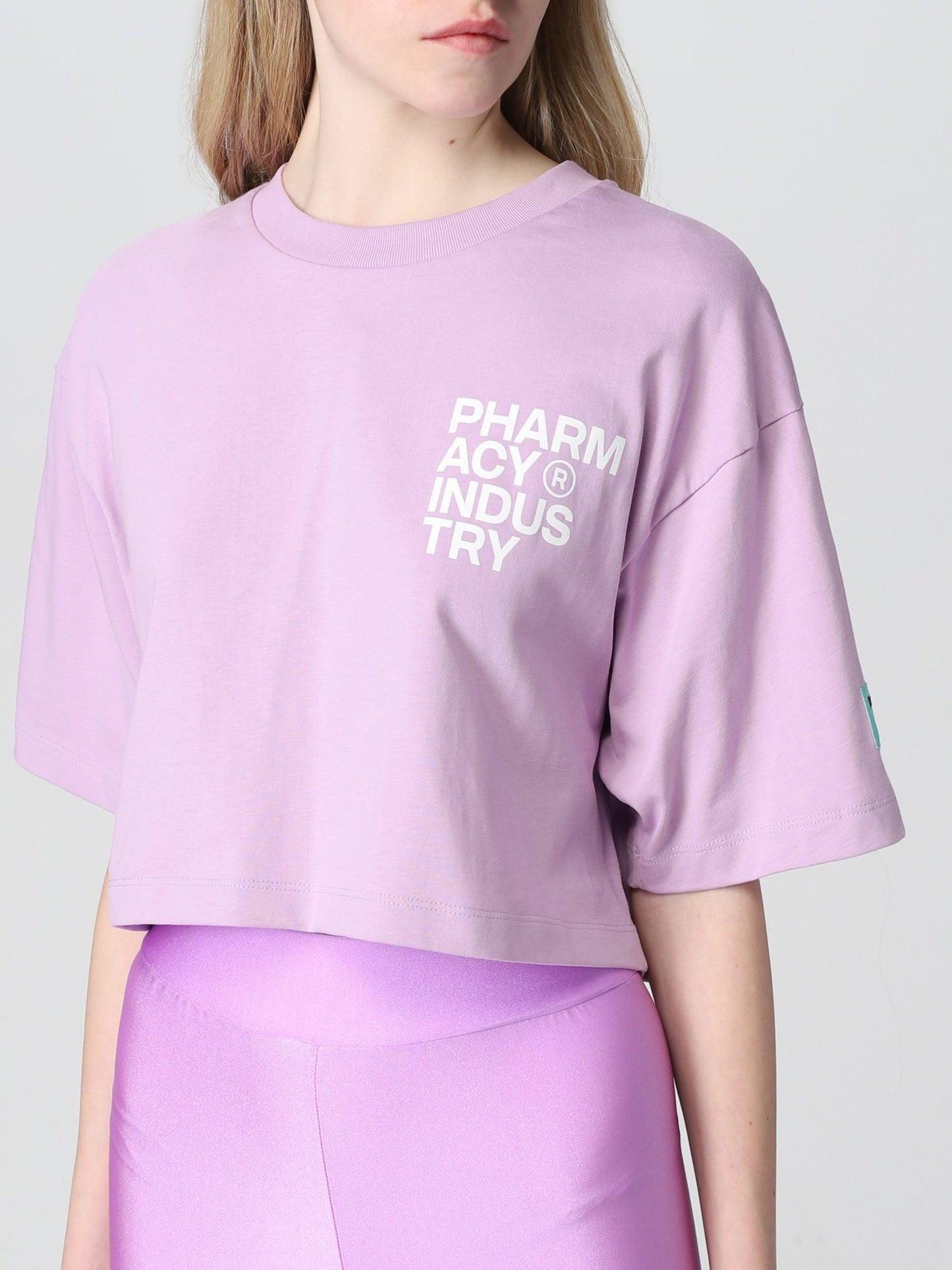 Pharmacy Industry Chic Purple Logo Cotton Tee