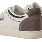 Dolce & Gabbana Elegant White Leather Casual Sneakers