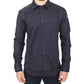 Ermanno Scervino Elegant Blue Cotton Slim Casual Shirt