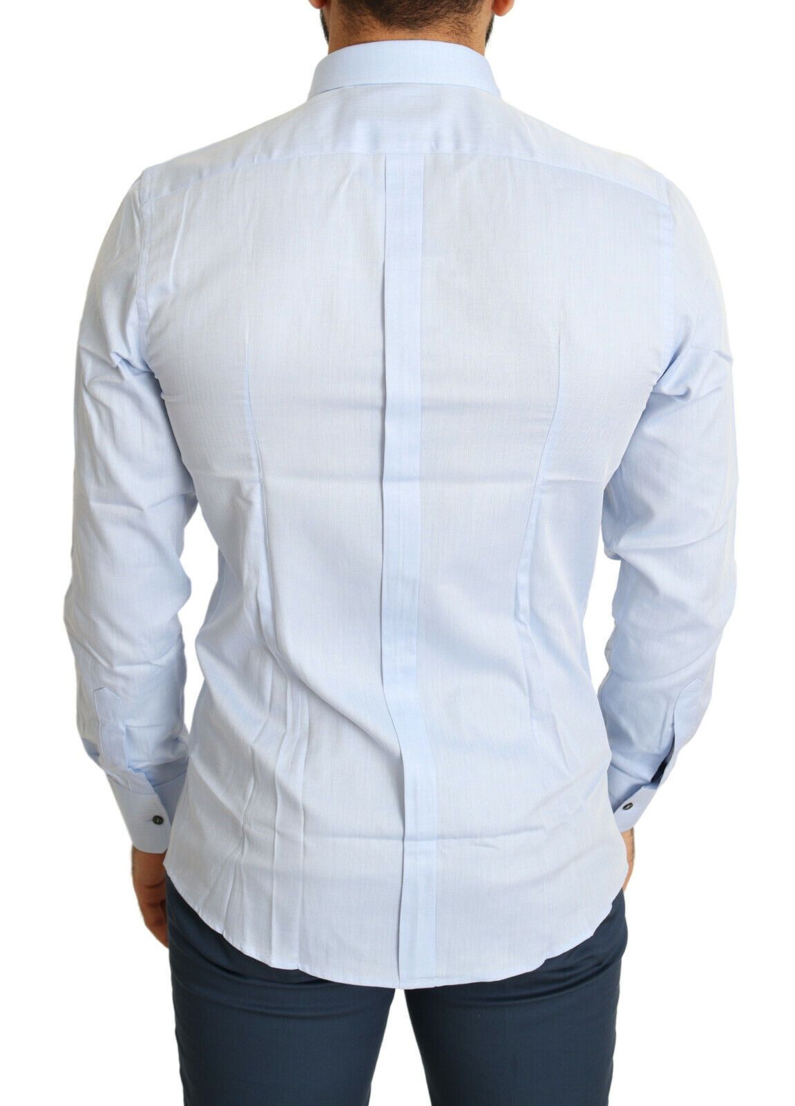 Dolce & Gabbana Elegant Light Blue Slim Fit Dress Shirt