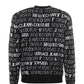 Versace Jeans Elegant Monochrome Logo Sweater