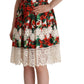 Dolce & Gabbana Floral Shift Short Sleeve Dress