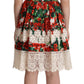 Dolce & Gabbana Floral Shift Short Sleeve Dress