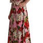 Dolce & Gabbana Enchanting Floral Silk Maxi Dress