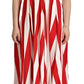 Dolce & Gabbana Elegant A-Line Striped Shift Dress