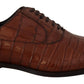 Dolce & Gabbana Elegant Exotic Crocodile Leather Formal Shoes