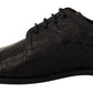 Dolce & Gabbana Exotic Leather Formal Lace-Up Shoes