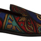 Dolce & Gabbana Multicolor Jacquard Slide-On Loafer Slippers