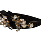 Dolce & Gabbana Elegant Crystal Embellished Silk Diadem