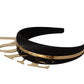 Dolce & Gabbana Elegant Black Gold Love Diadem Headband