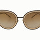 Dolce & Gabbana Elegant Lace Pattern Metal Sunglasses