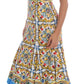 Dolce & Gabbana Majolica Print Midi Sheath Dress