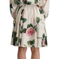 Dolce & Gabbana Elegant Silk Floral A-Line Dress