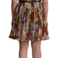 Dolce & Gabbana Elegant Floral Print Silk Mini Dress