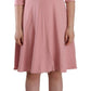 Dolce & Gabbana Elegant Pink A-Line Knee Length Dress