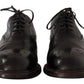 Dolce & Gabbana Elegant Black Leather Derby Formal Shoes