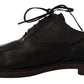 Dolce & Gabbana Elegant Black Leather Derby Formal Shoes