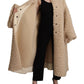 Dolce & Gabbana Elegant Beige Cashmere Overcoat Jacket