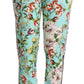 Dolce & Gabbana Floral Viscose Jogger Pants in Green