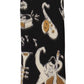 Dolce & Gabbana Black Gold Music Print Silk Neck Tie