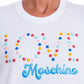 Love Moschino Beaded Logo Embroidered Cotton Tee