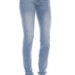 Love Moschino Chic Glitter-Logo Washed Jeans