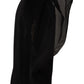 Dolce & Gabbana Black Stretch Tulle Stretch Boots Shoes