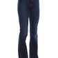 Love Moschino Elegant Dark Blue Bell-Bottom Jeans