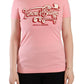 Dolce & Gabbana Chic Pink Logo Crew Neck Tee