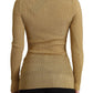 Dolce & Gabbana Glamorous Gold Snap-Button Cardigan