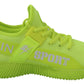 Plein Sport Electrify Your Step with Yellow Carter Sport Sneakers