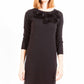 Love Moschino Elegant Long Sleeve Little Black Dress