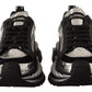 Dolce & Gabbana Elegant Super King Leather Sneakers - Silver & Black