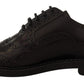 Dolce & Gabbana Elegant Purple Leather Derby Formal Shoes