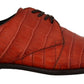 Dolce & Gabbana Exquisite Exotic Croc Leather Lace-Up Dress Shoes