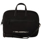 Karl Lagerfeld Sleek Nylon Laptop Crossbody Bag For Sophisticated Style