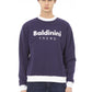 Baldinini Trend Purple Cotton Men Sweater