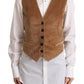 Dolce & Gabbana Elegant Sleeveless V-Neck Corduroy Vest