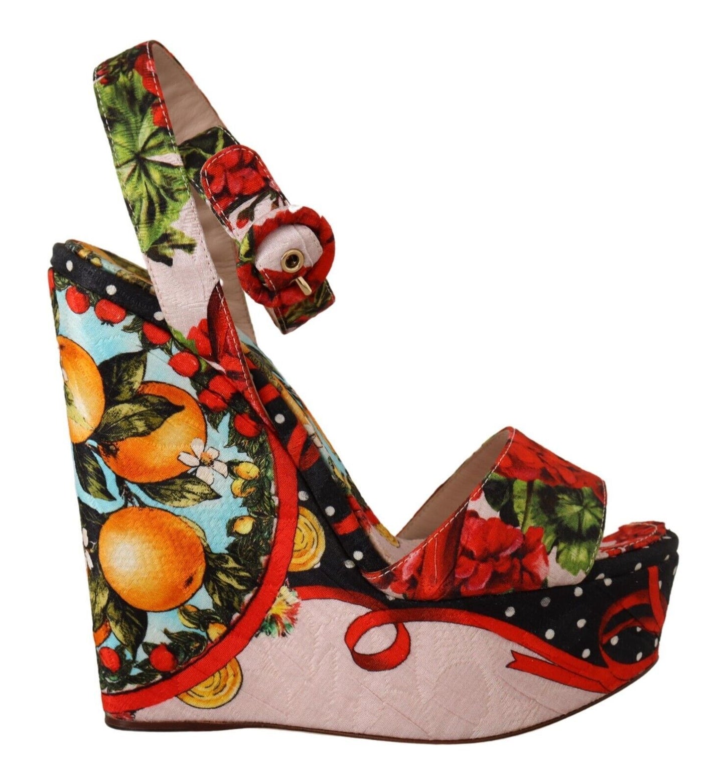 Dolce & Gabbana Elevate Your Step in Multicolor Brocade Heels