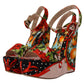 Dolce & Gabbana Elevate Your Step in Multicolor Brocade Heels