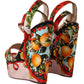 Dolce & Gabbana Elevate Your Step in Multicolor Brocade Heels