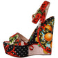 Dolce & Gabbana Elevate Your Step in Multicolor Brocade Heels