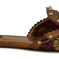 Dolce & Gabbana Chic Floral Print Flat Sandals with Faux Pearl Detail