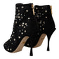 Dolce & Gabbana Embellished Crystal Short Boots