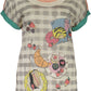 Love Moschino Chic Multicolor Logo Print Tee