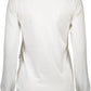 Love Moschino Chic White Sweater with Unique Embellishments