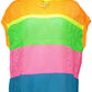 Love Moschino Chic Multicolor Hooded Sweater with Logo