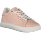 Calvin Klein Chic Pink Lace-up Sneakers with Logo Accents